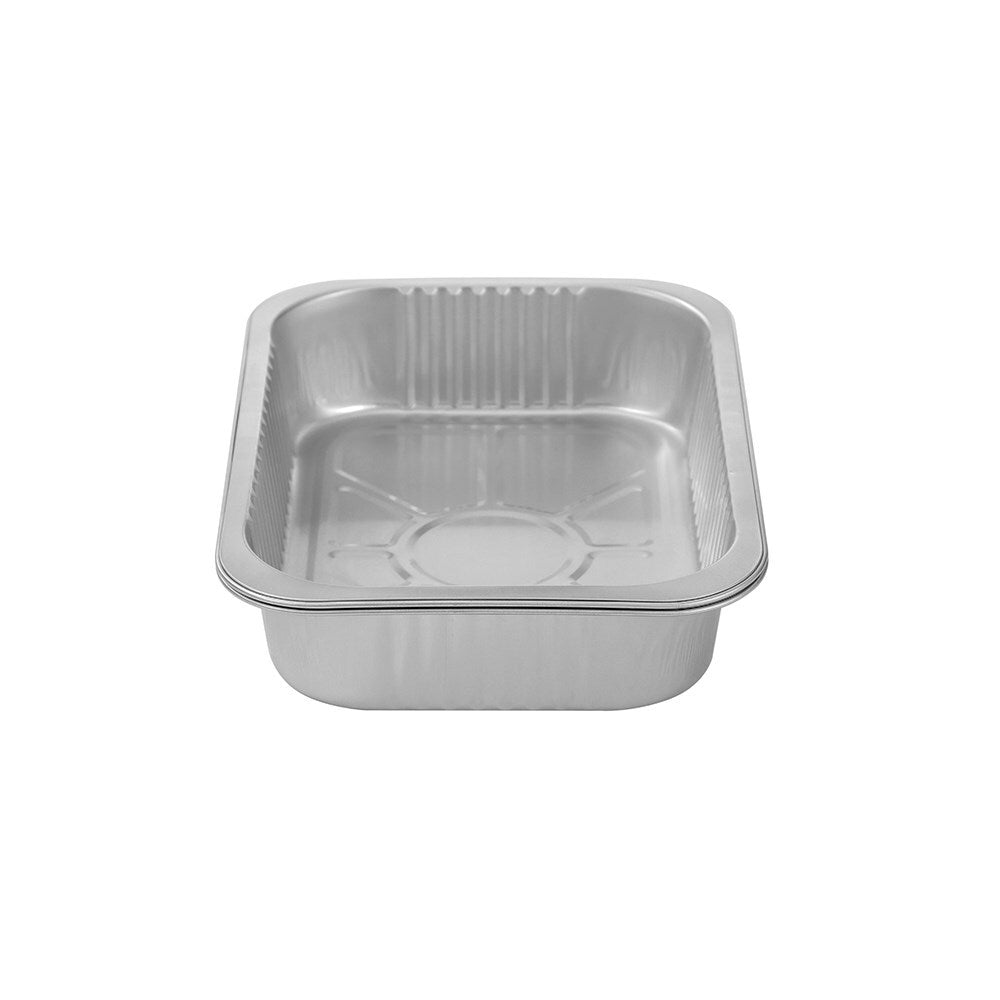 48pc Lemon & Lime Premium Smooth Wall Foil Tray 28x20cm - Silver