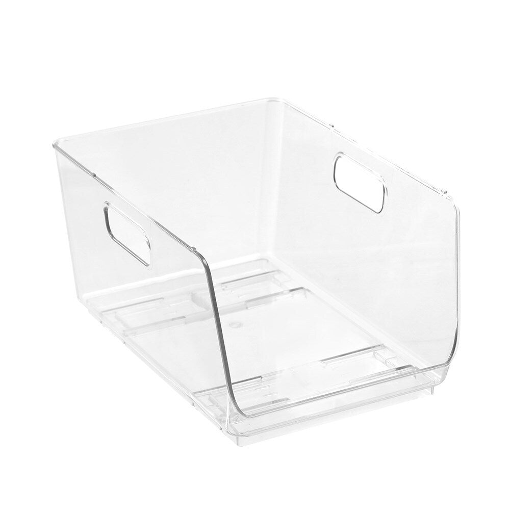 6PK Boxsweden Crystal Stacking Bin Storage 30x22cm - Clear