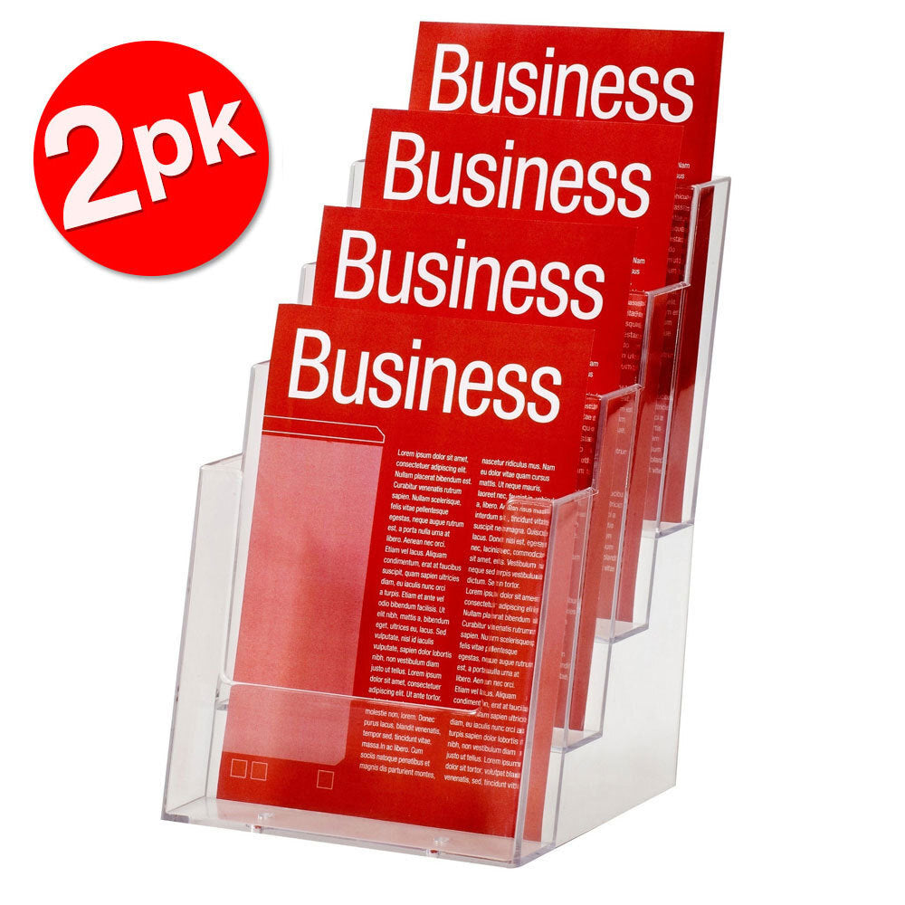 2PK Esselte 4 Tier A5 Brochure Holder