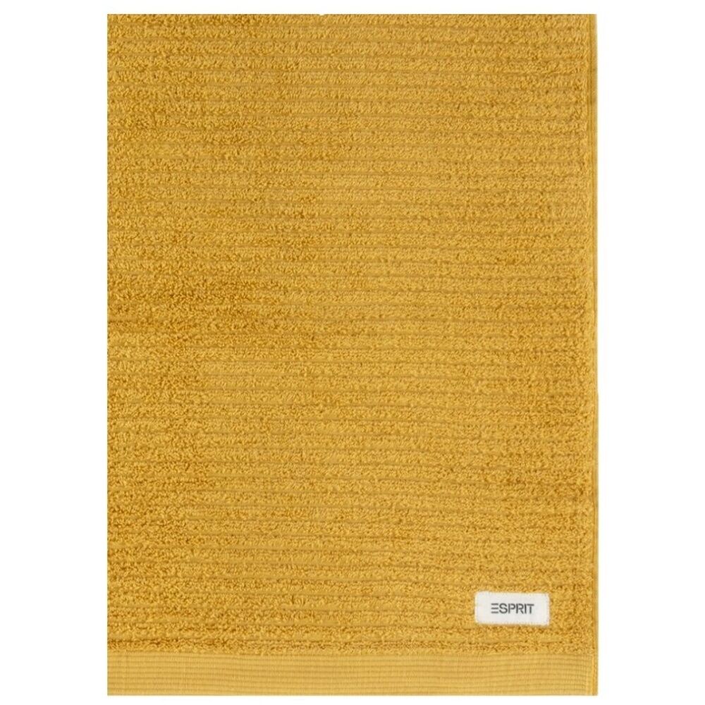 2PK Esprit 800GSM Porto Cotton Ribbed Bathroom Bath Mat 50x80cm Honey Yellow