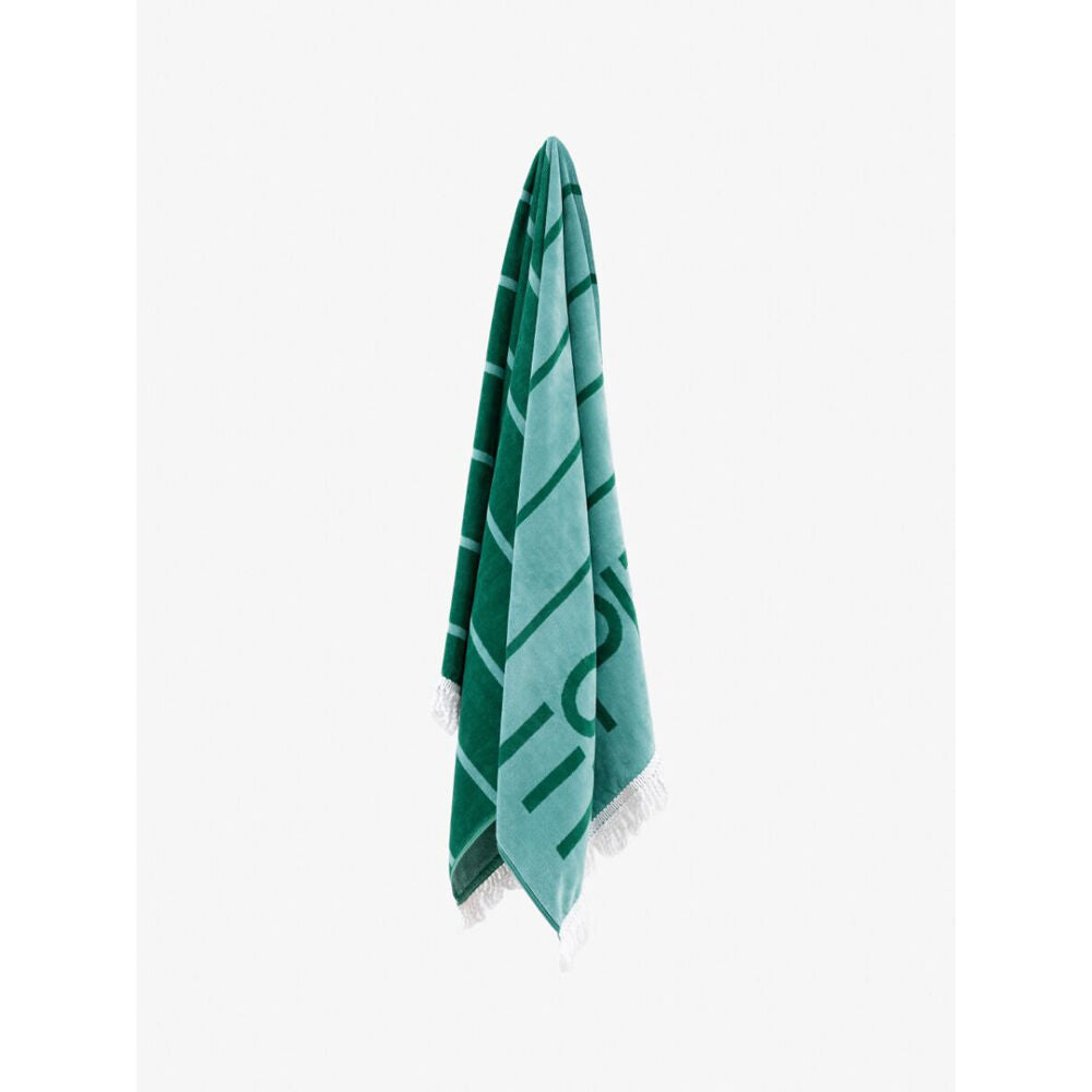 Esprit Solara Cotton Beach Towel 400gsm 80cm x 160cm Green Stripes