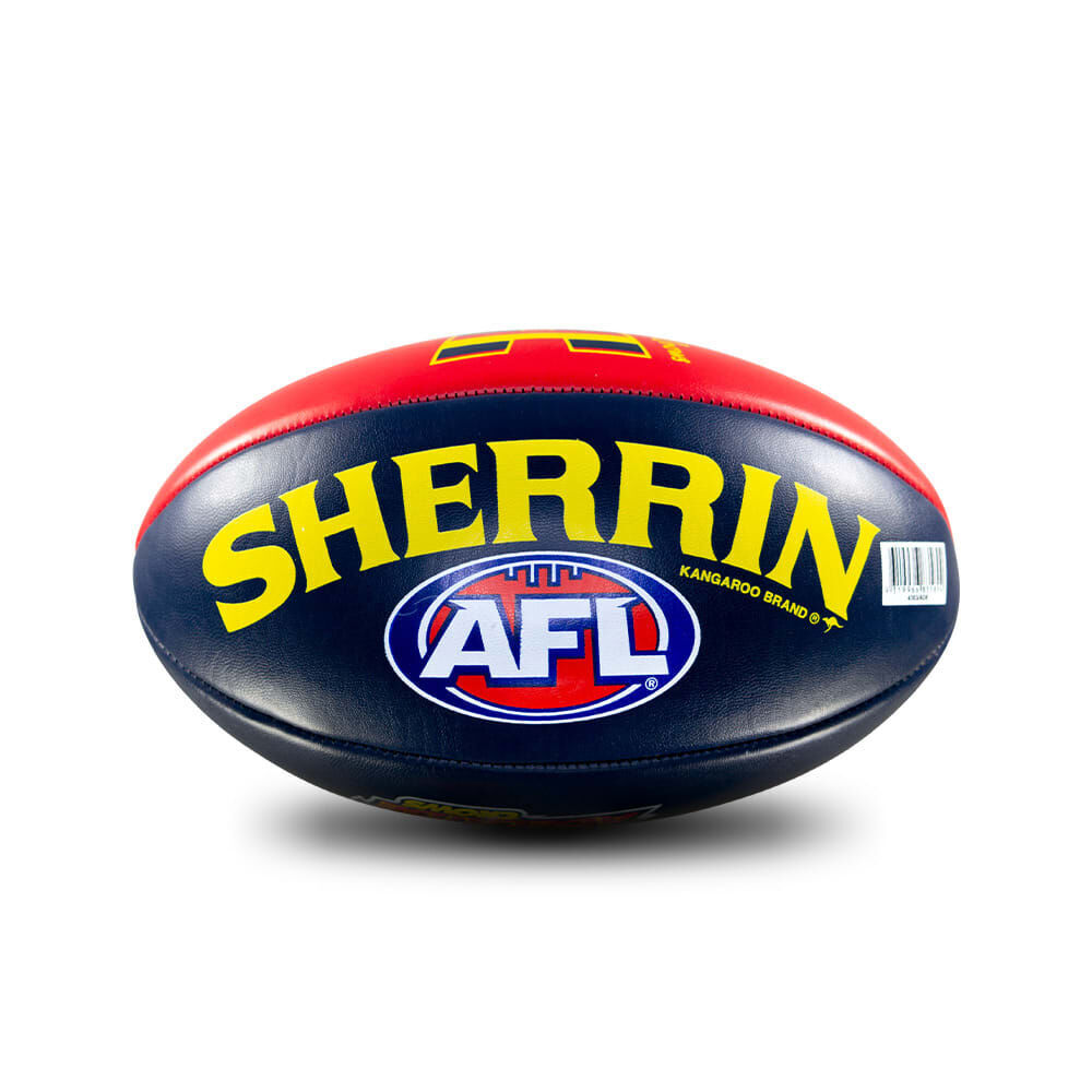 Sherrin PVC AFL Team Logo Football - Adelaide Crows Size 2 Red & Navy