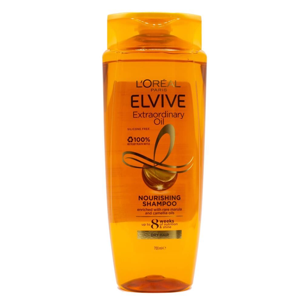 6PK Loreal 700ml Shampoo Nourishing Extraordinary Oil for Dry Hair
