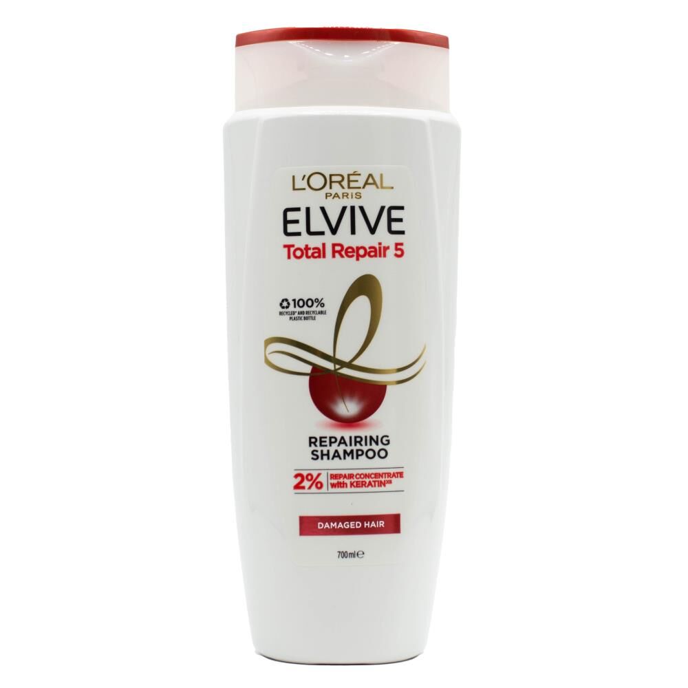 3PK Loreal 700ml Shampoo Repairing Total Repair 5 Damaged Hair