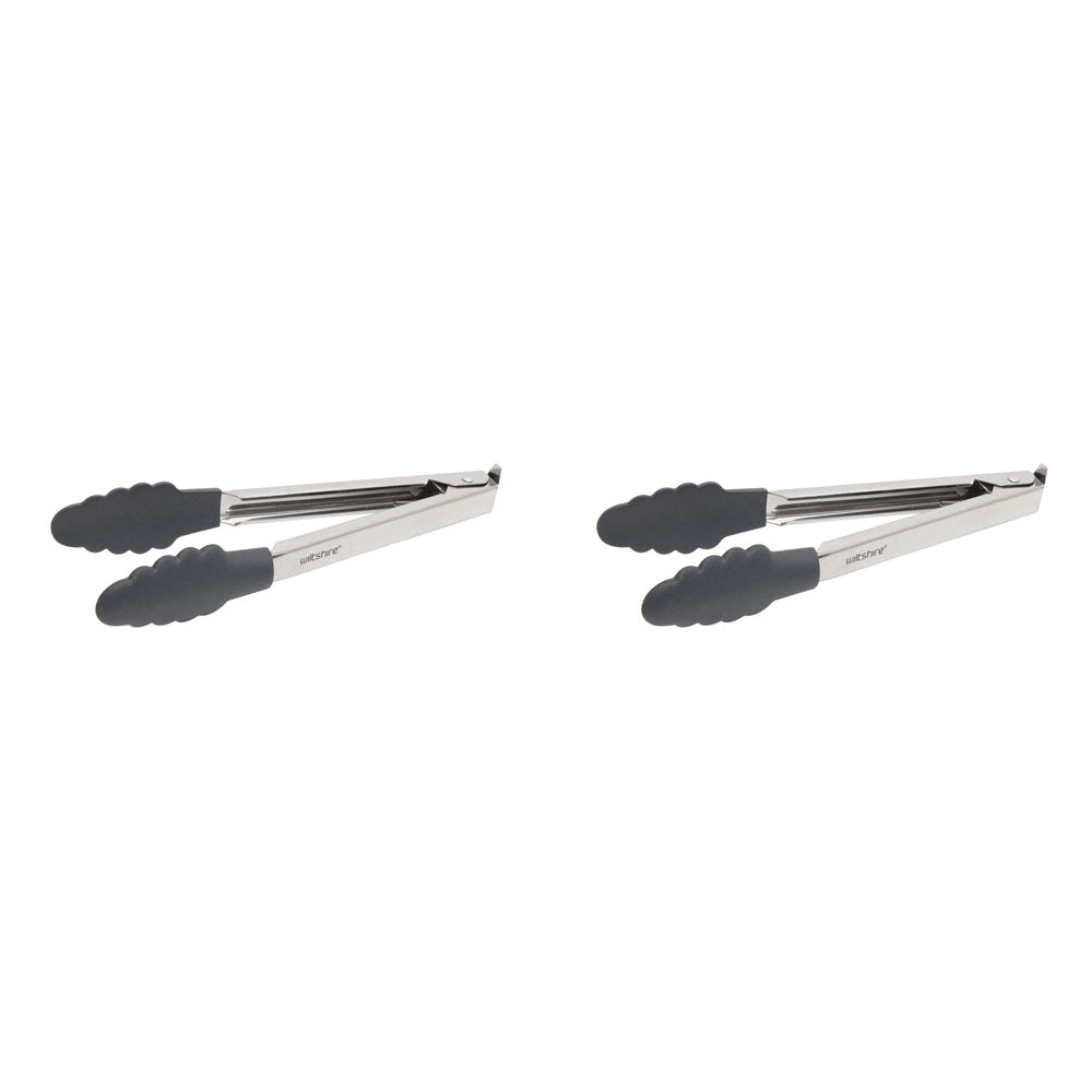 2PK Wiltshire Nylon Kitchen Non-Stick Cooking Tongs 23cm