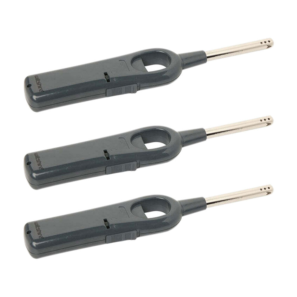 3PK Wiltshire Portable Adjustable Gas Flame Barbeque Lighter