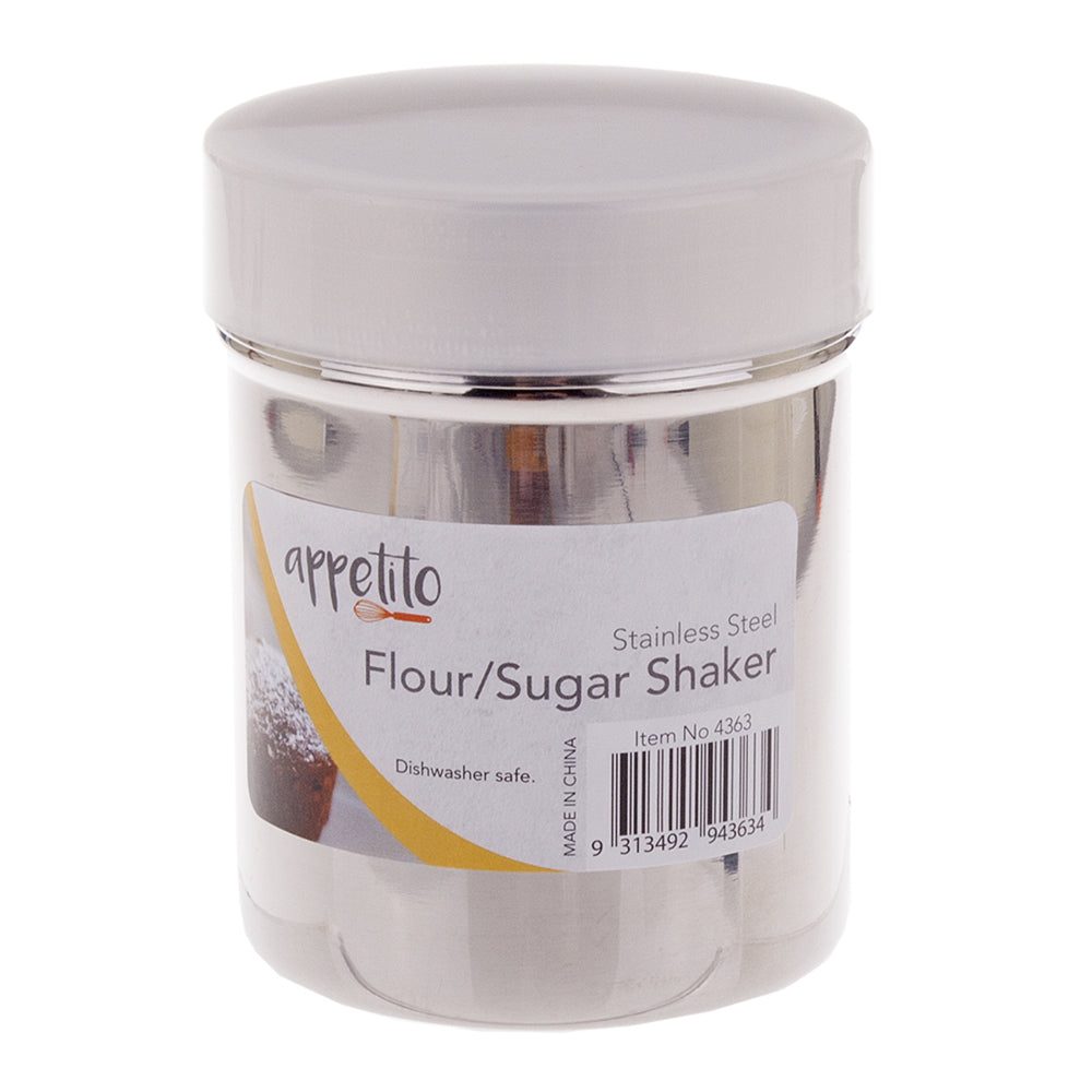2PK Appetito Stainless Steel Flour/Sugar Shaker Home Kitchen Cooking