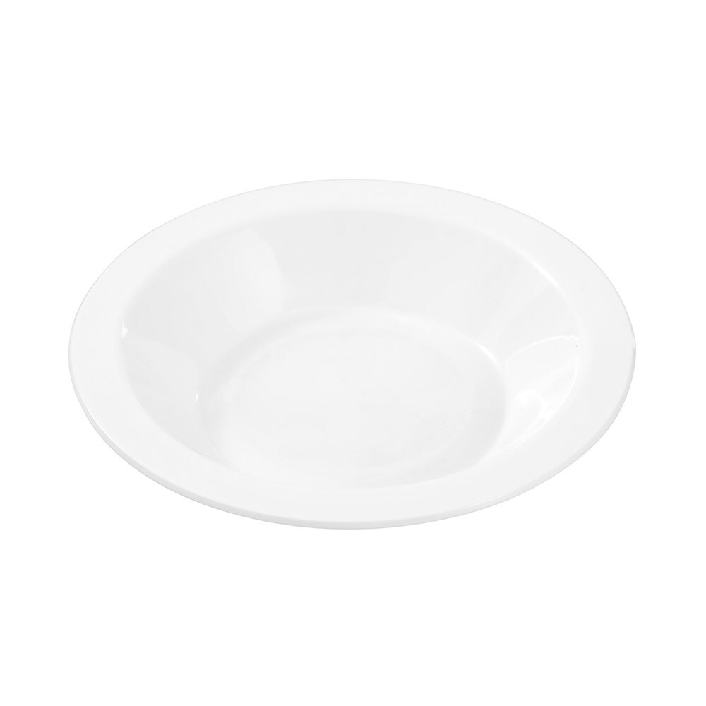 400pc Lemon & Lime Reusable Plastic Bowl Round 18cm - White