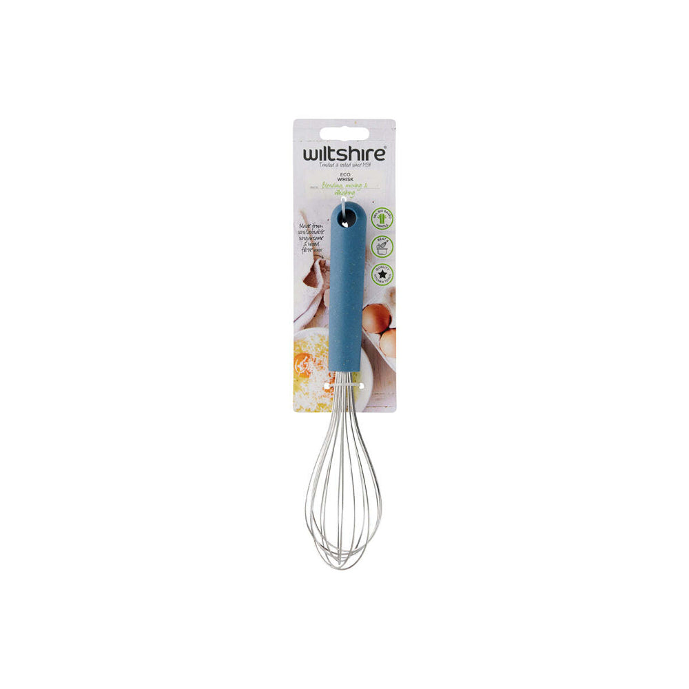 2PK Wiltshire Eco Friendly Bio-Based Handle Kitchen Whisk Utensil