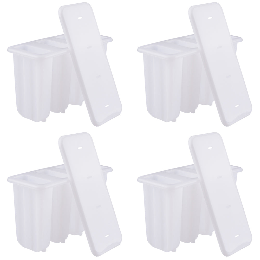4x 4pc Appetito Classic Pop Mould White Home Kitchen Freezer