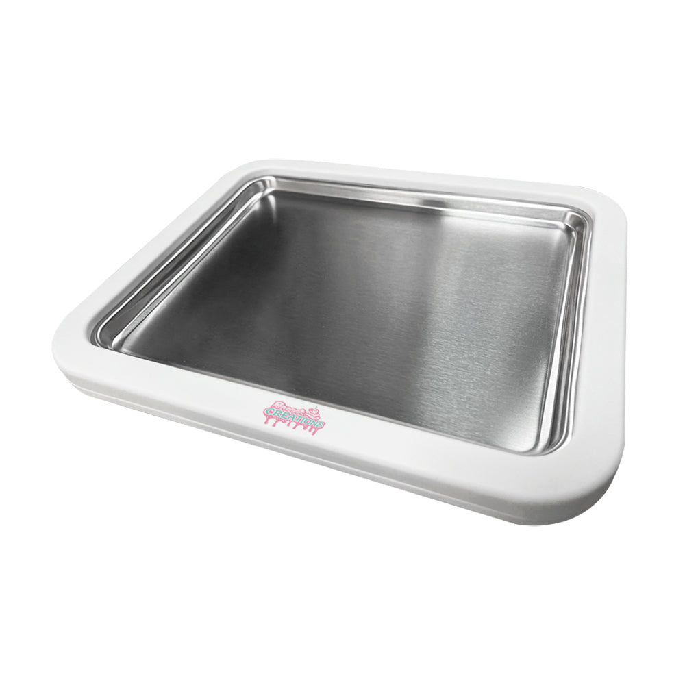 2PK Sweet Creations Stainless Steel Ice Cream Maker - White