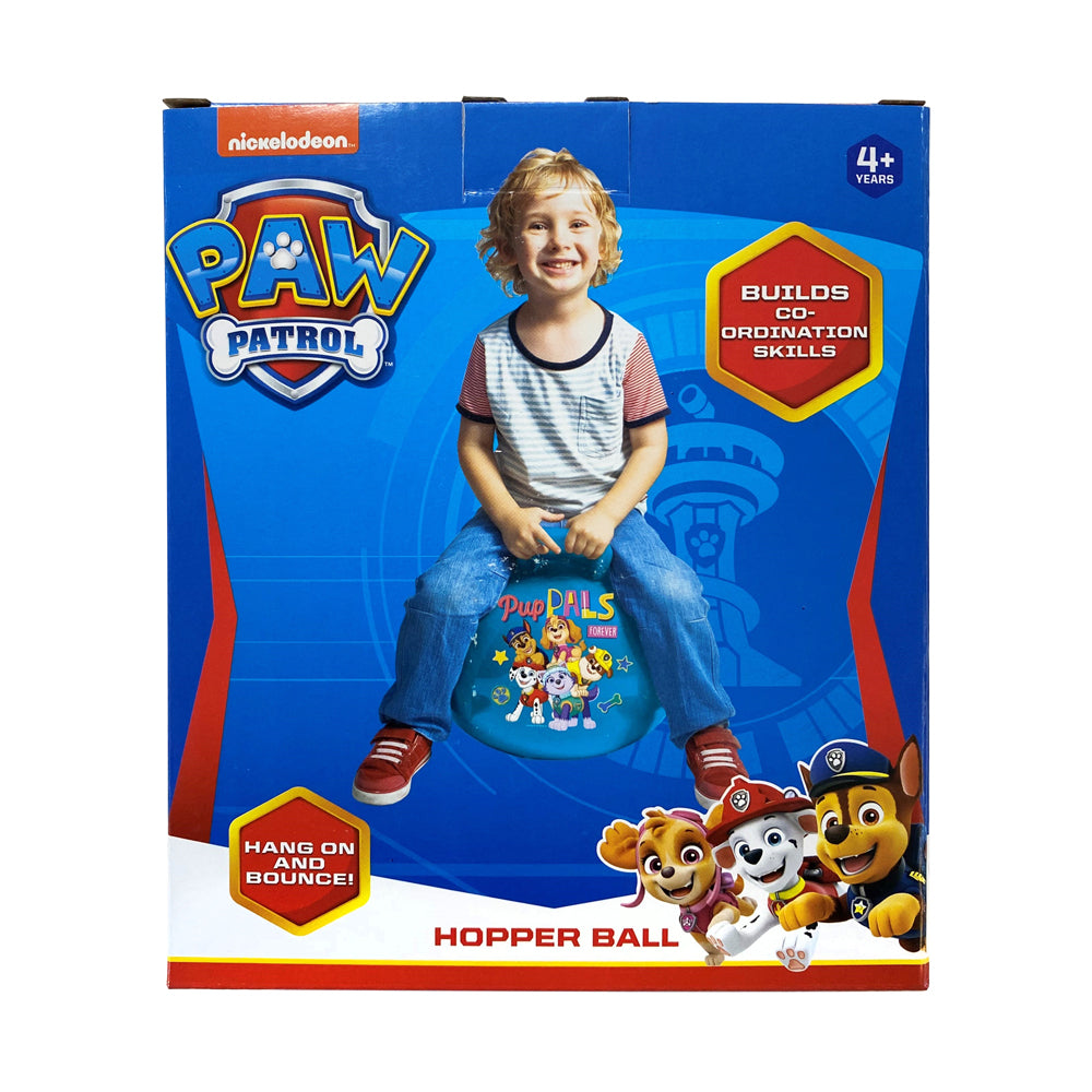2PK Paw Patrol Kids/Children Vinyl 38cm Hopper Ball Ride-on Toy Blue 4y+