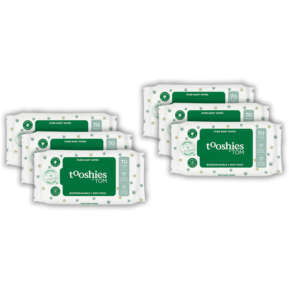 420pc Tooshies Aloe Vera Chamomile Pure Baby Wipes