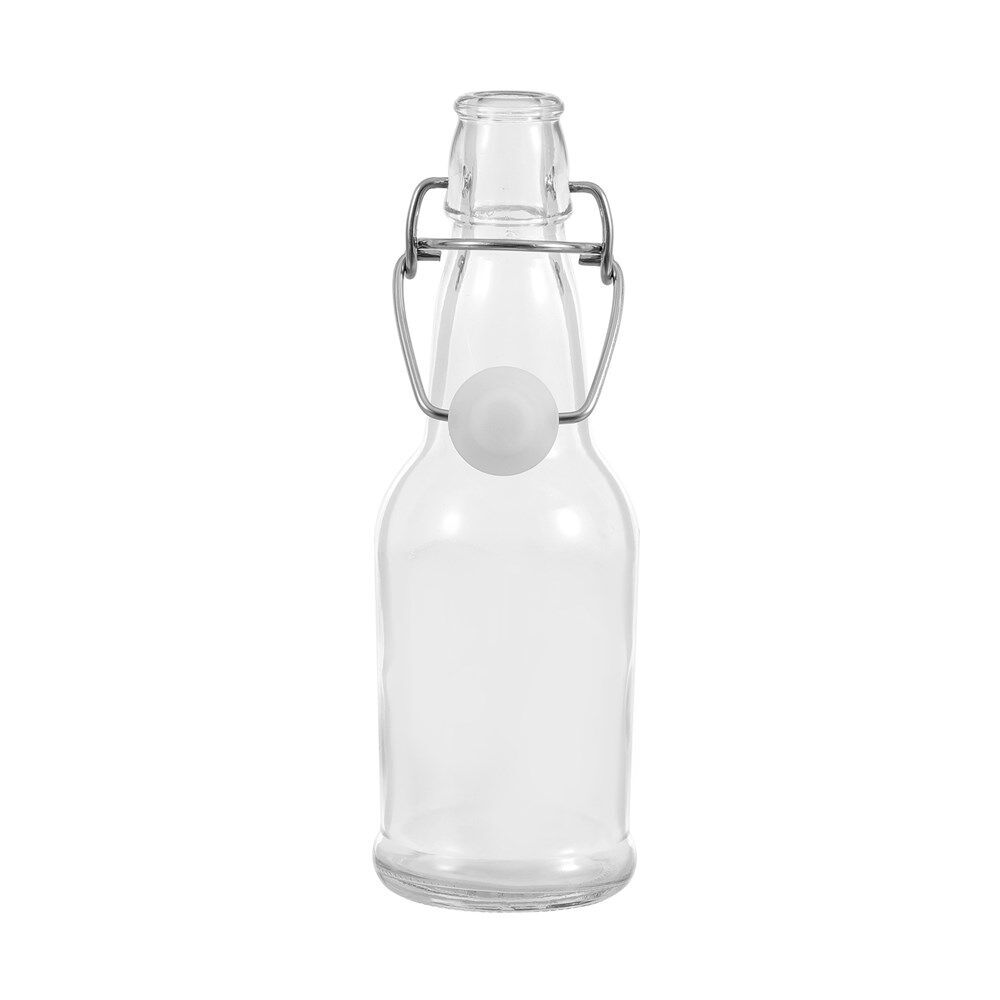 24PK Lemon & Lime Secure Glass Air-Tight Clip Lid Bottle 250ml