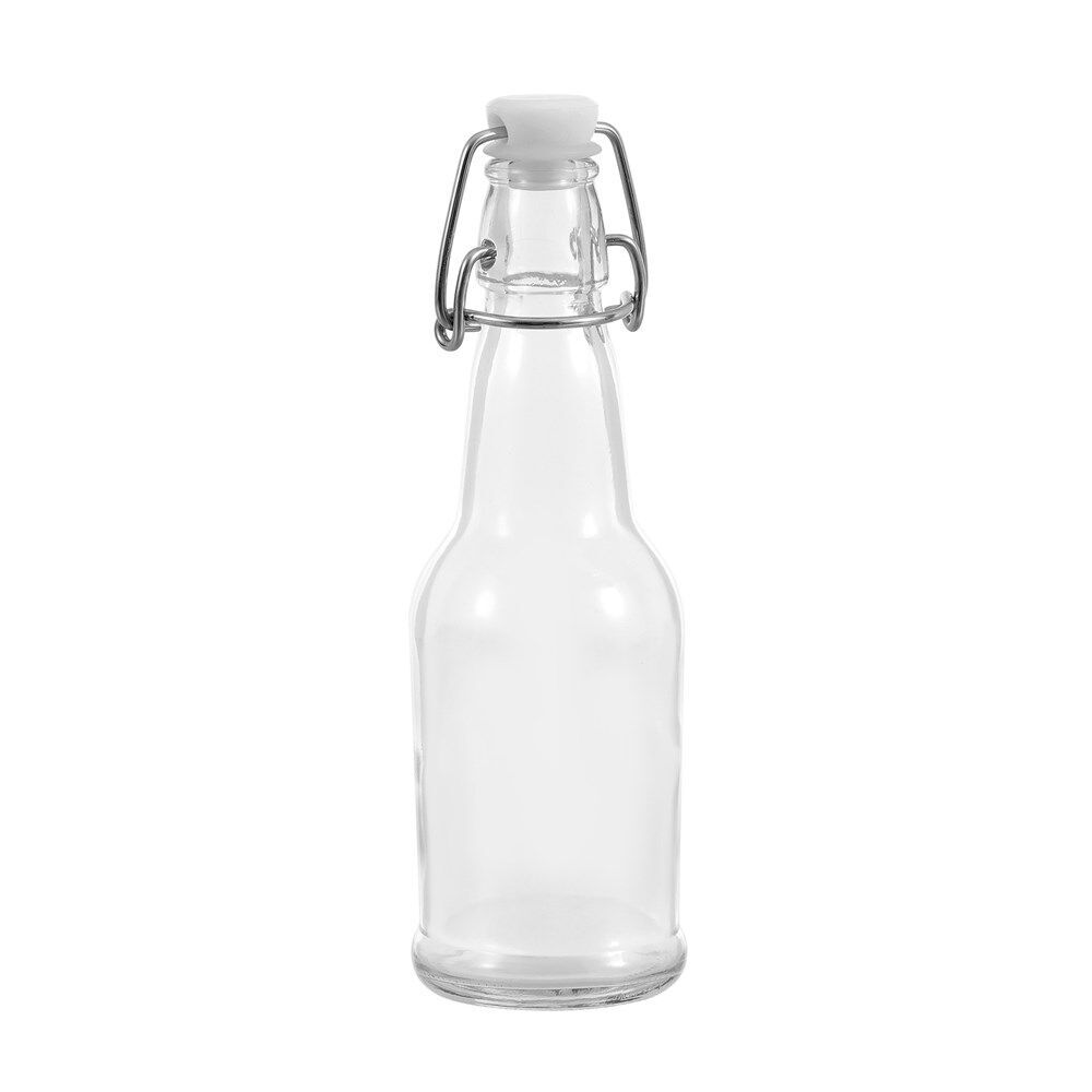 24PK Lemon & Lime Secure Glass Air-Tight Clip Lid Bottle 250ml