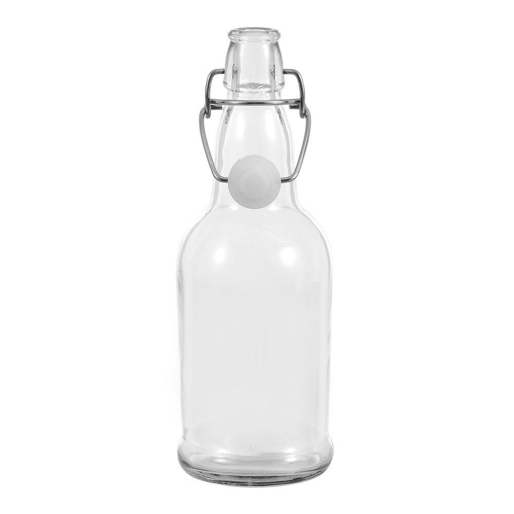 24PK Lemon & Lime Secure Glass Air-Tight Clip Lid Bottle 500ml