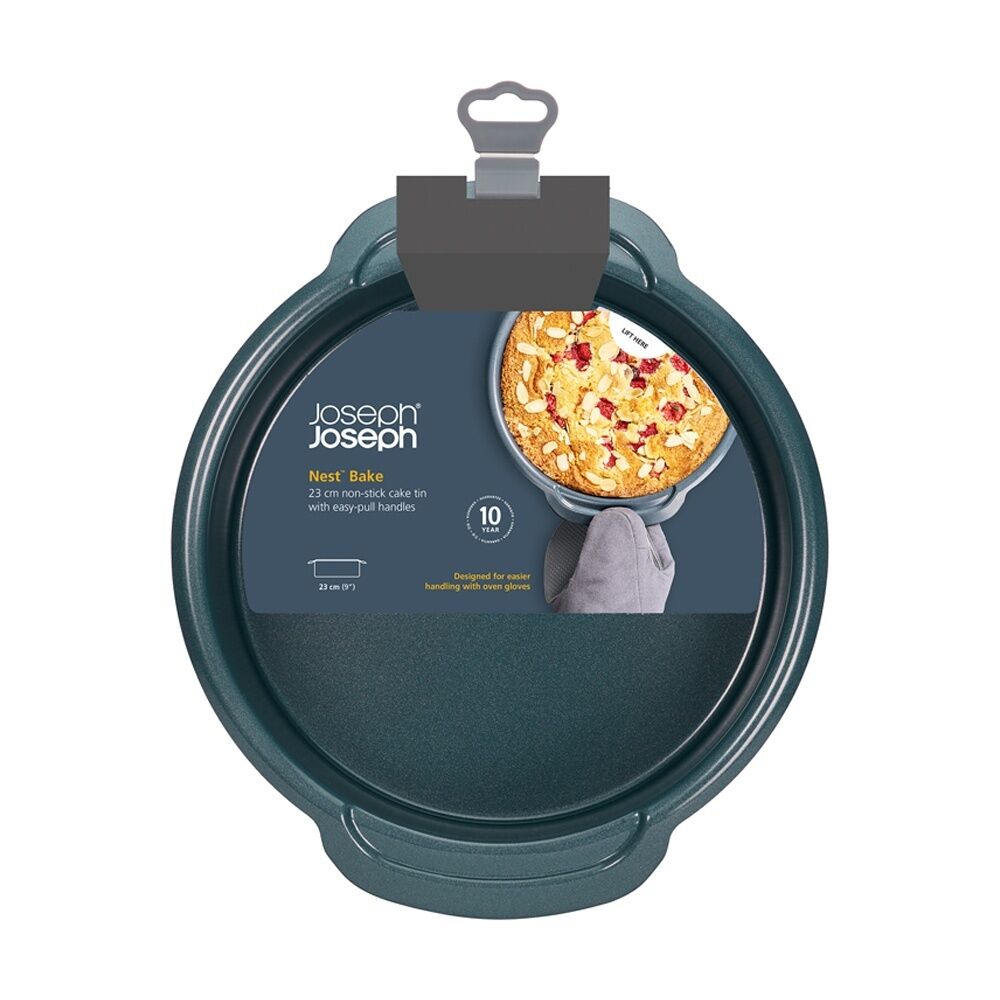 Joseph Joseph Carbon Steel Non-Stick Nest Bake Round Cake Tin 23cm Blue