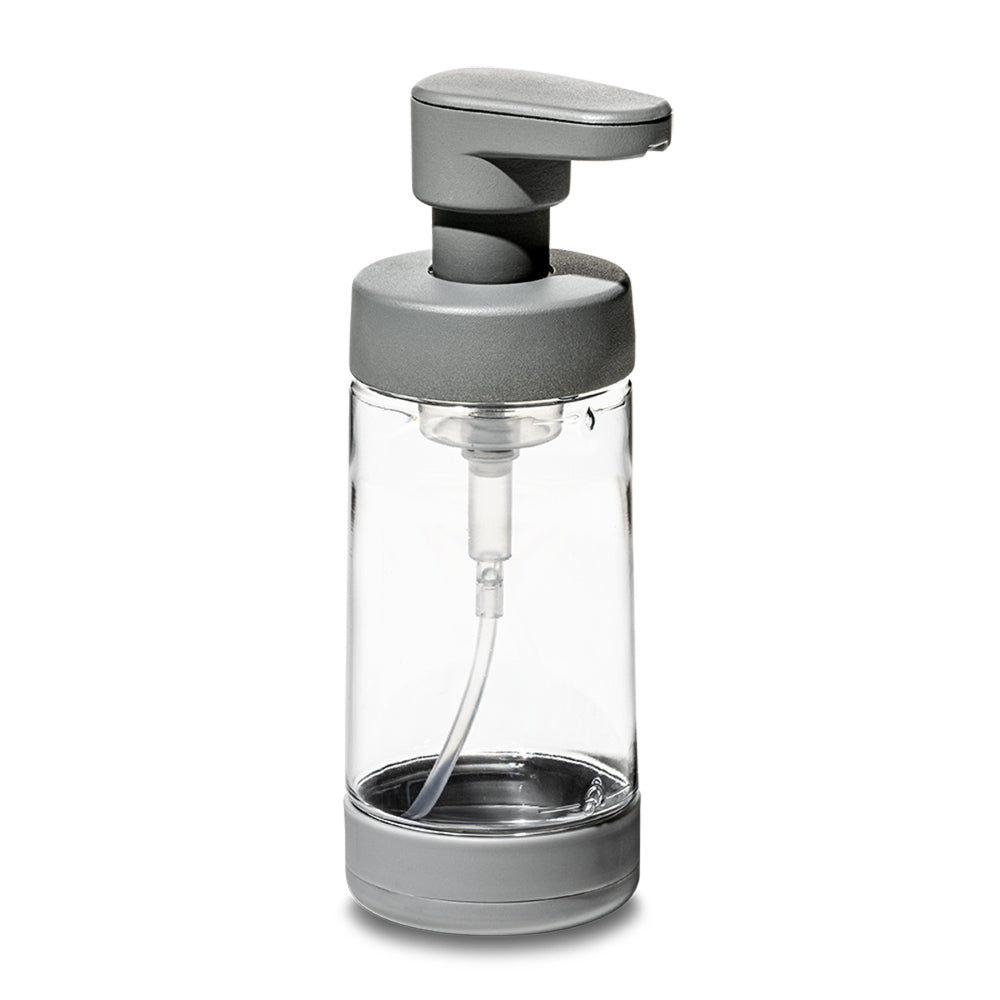 2PK Madesmart Plastic Foaming Soap Pump Liquid Dispenser 296ml Grey