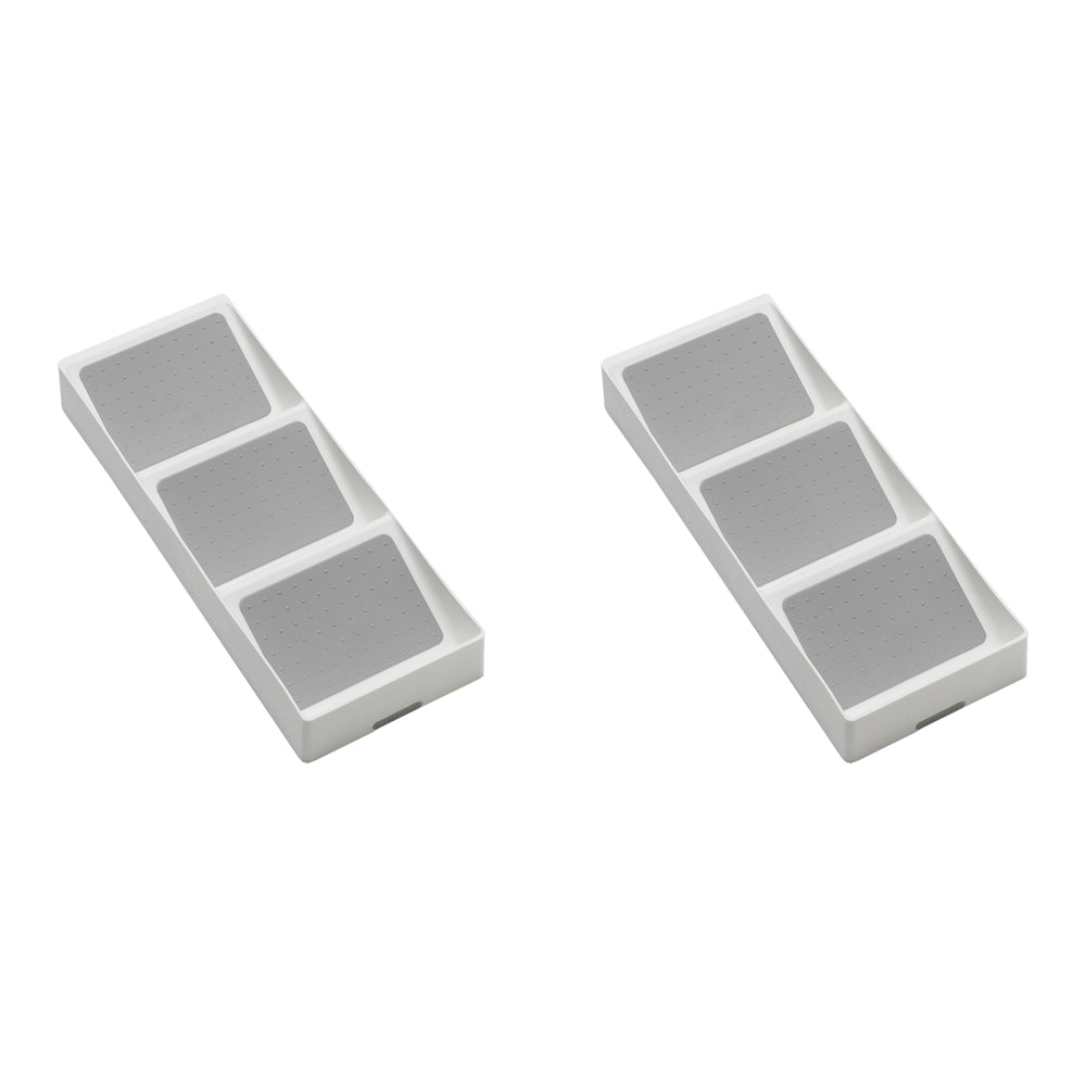 2PK Madesmart Spice Drawer 3-Tier Kitchen Organiser White