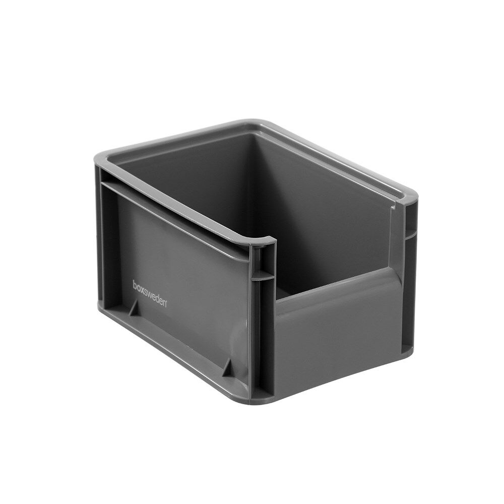 12PK Boxsweden Heavy Duty Stackable Tray Sleek Organiser 20x15x12cm Assorted