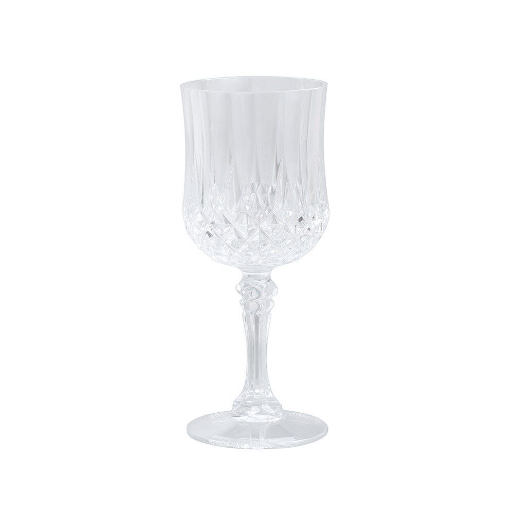 16pc Lemon & Lime Crystal Deco Plastic Reusable Wine Cup 220ml