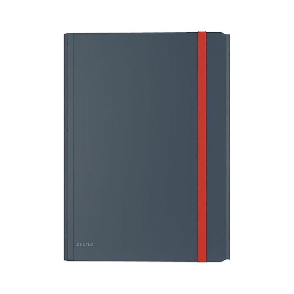 3PK Leitz Cosy 3-Flap Document A4 Folder w/ Pocket - Grey