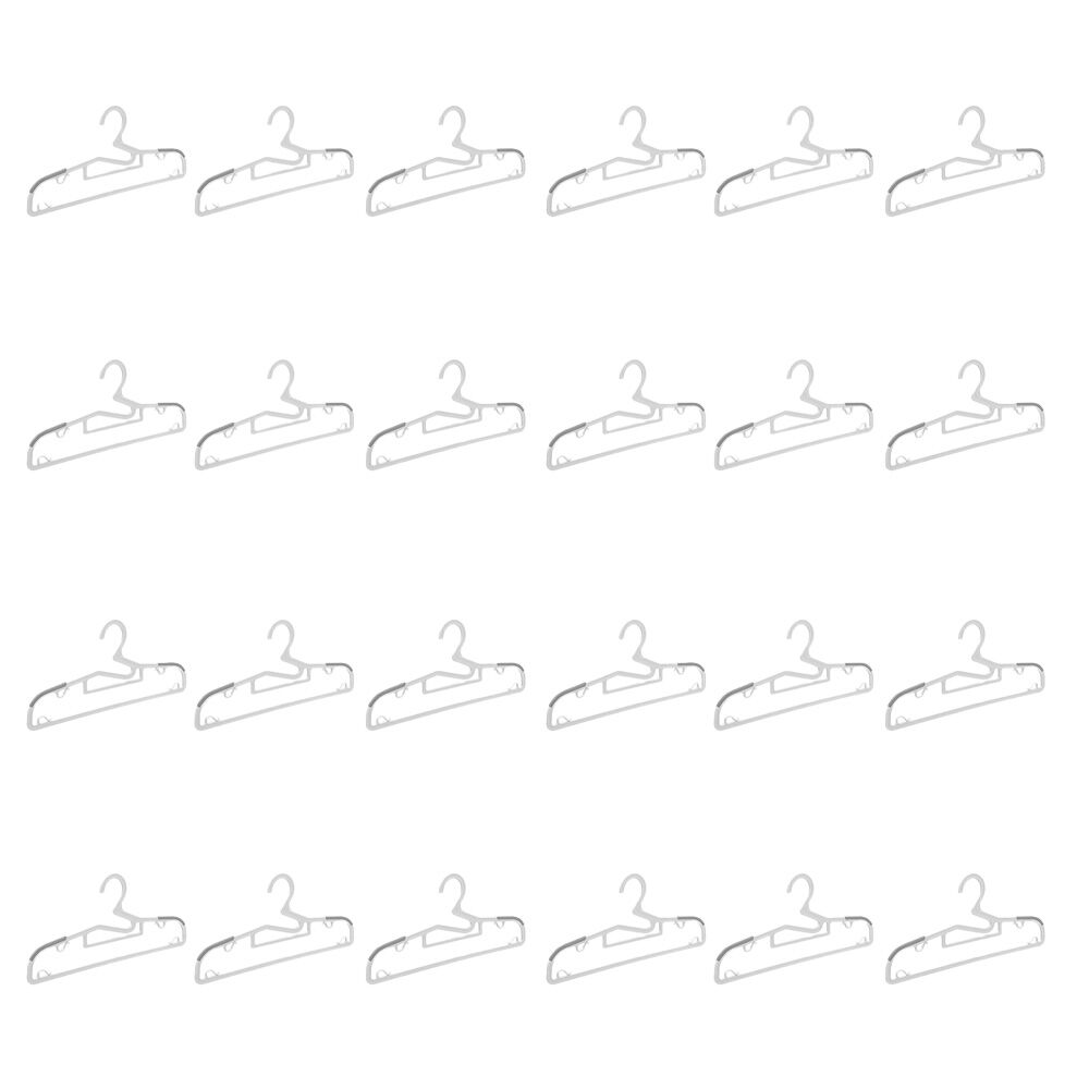 24x 3pc Boxsweden Space Saving Non-Slip Hanger w/ Strap Hooks 39cm Assorted