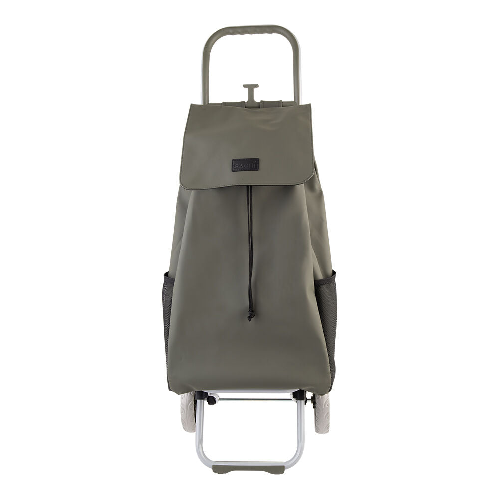 Sachi Cosmo Weatherproof Durable Grocery Wheeled Shopping Trolley 38L Olive