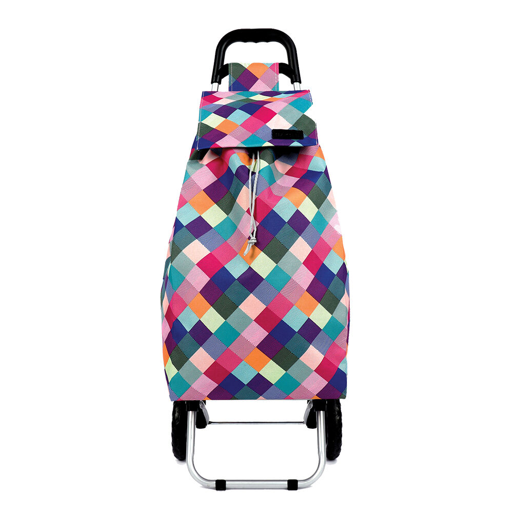 Sachi Sprint Large Everyday Grocery Wheeled Shopping Trolley 45L Harlequin