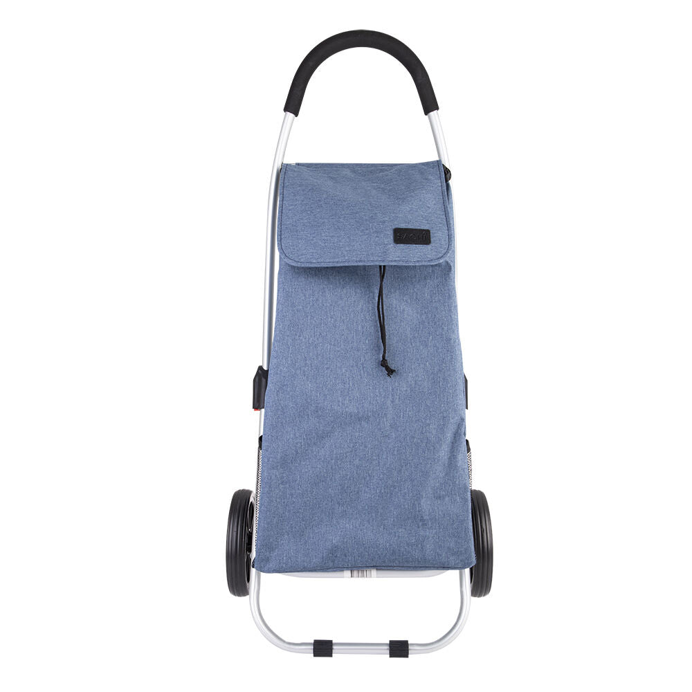 Sachi Urban Lightweight Aluminium Durable Shopping Trolley 48L Steel Blue