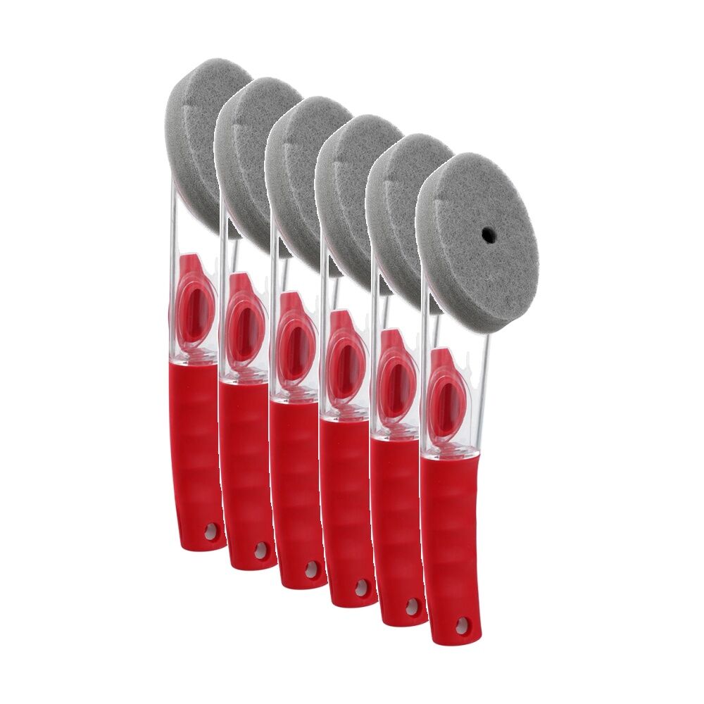 6PK Boxsweden Prime Premium Soap Dispensing Dish Wand Kitchenware Assorted