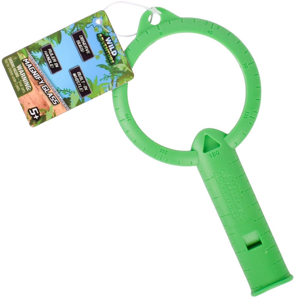 6PK Wild Adventure Magnifying Glass Toy Kids - Green 5y+