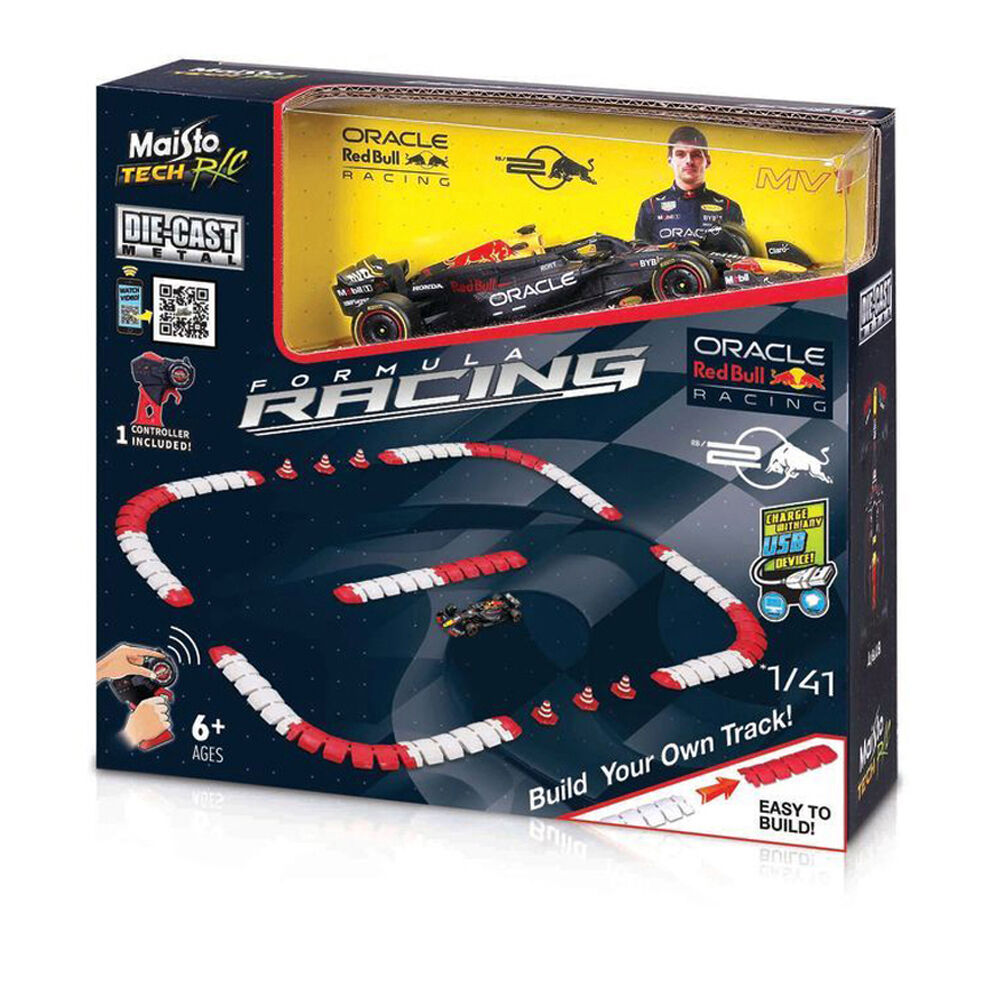 Maisto TECH Diecast F1 Racing Track 2024 Red Bull RB-20 Verstappen #1 1:41