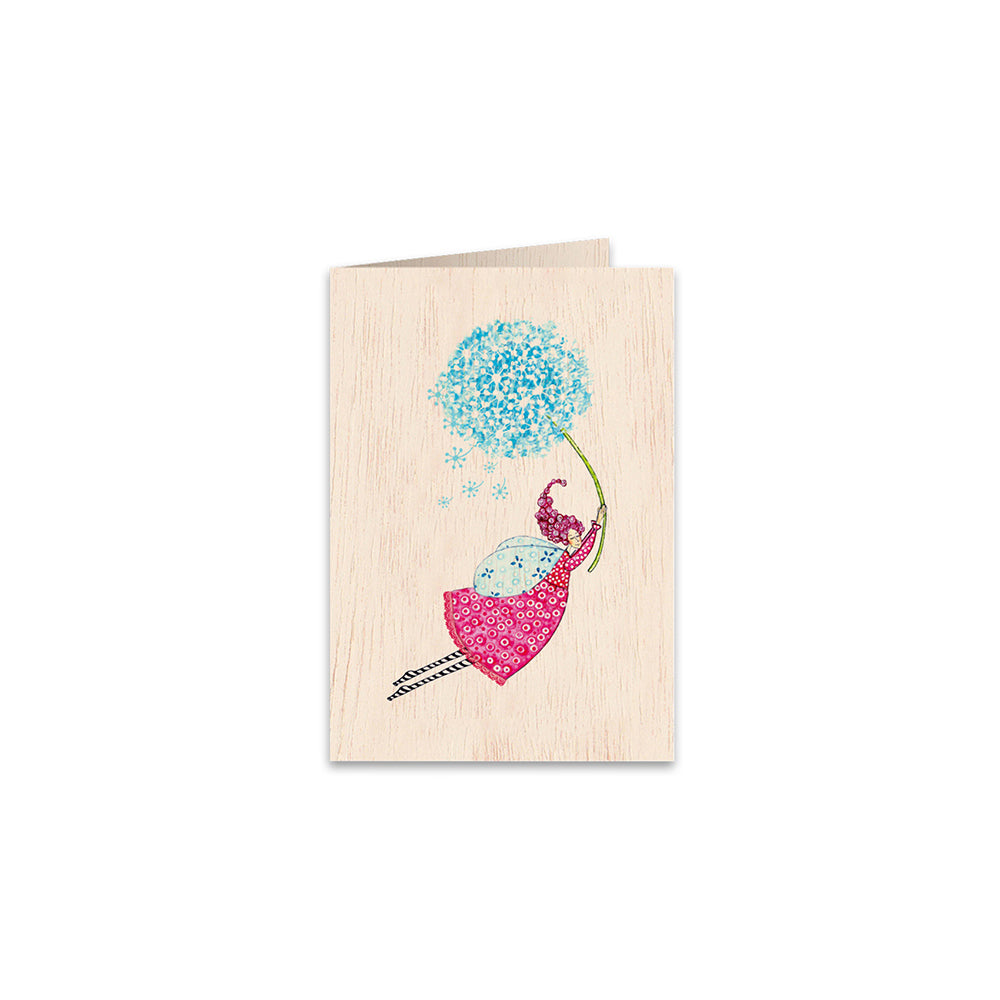 12PK Cozywood Wooden Greeting Card 11x16cm - Life is Beautiful