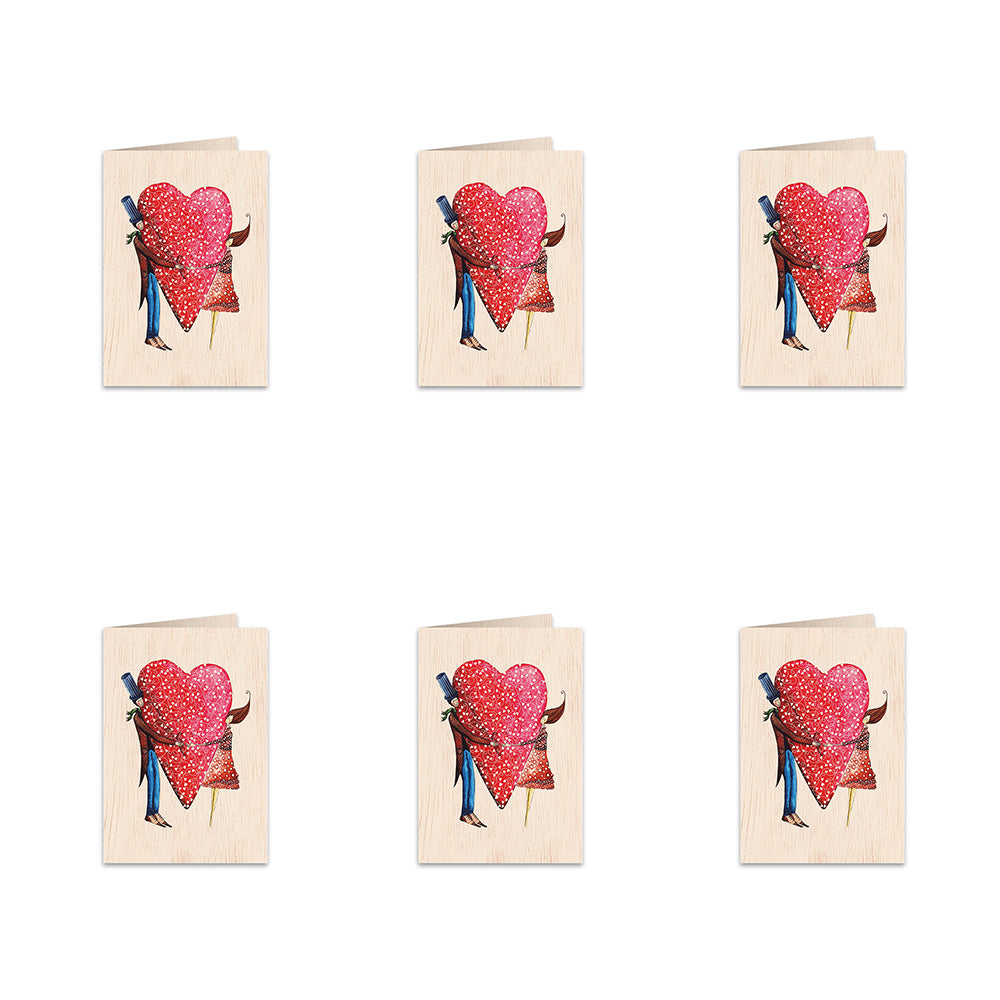 6PK Cozywood Wooden Greeting Card 11x16cm - So Good to Have You