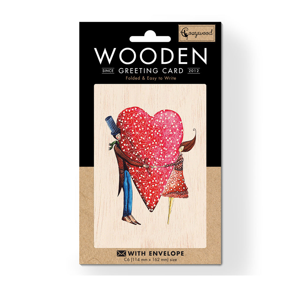 6PK Cozywood Wooden Greeting Card 11x16cm - So Good to Have You