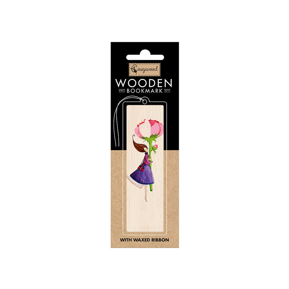 12PK Cozywood Wooden Bookmark 4.5x14cm - Heartiest Congratulations