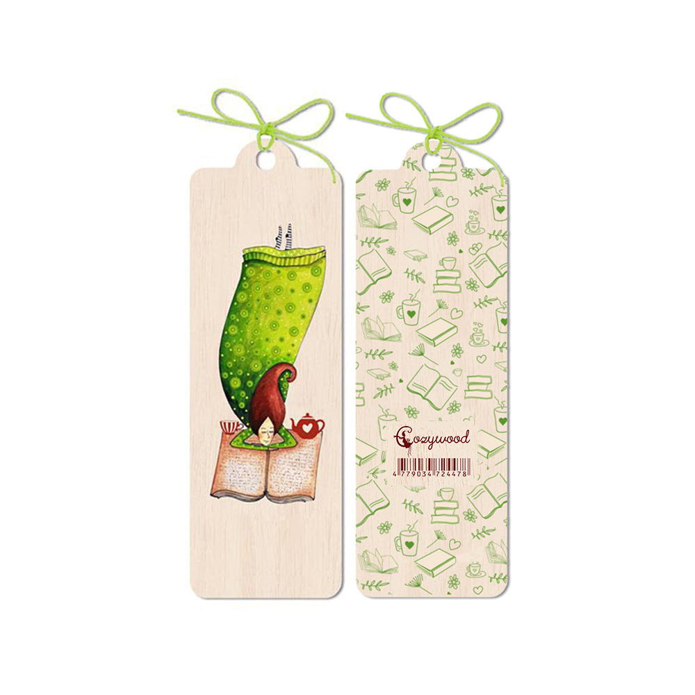 12PK Cozywood Wooden Bookmark 4.5x14cm - Endless Pleasure