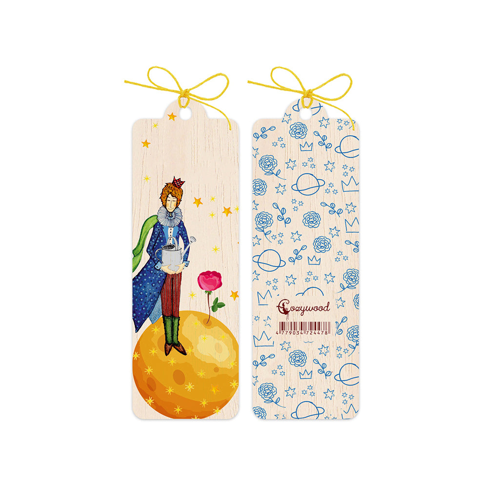 6PK Cozywood Wooden Bookmark 4.5x14cm w/ Waxed Ribbon - Little Prince