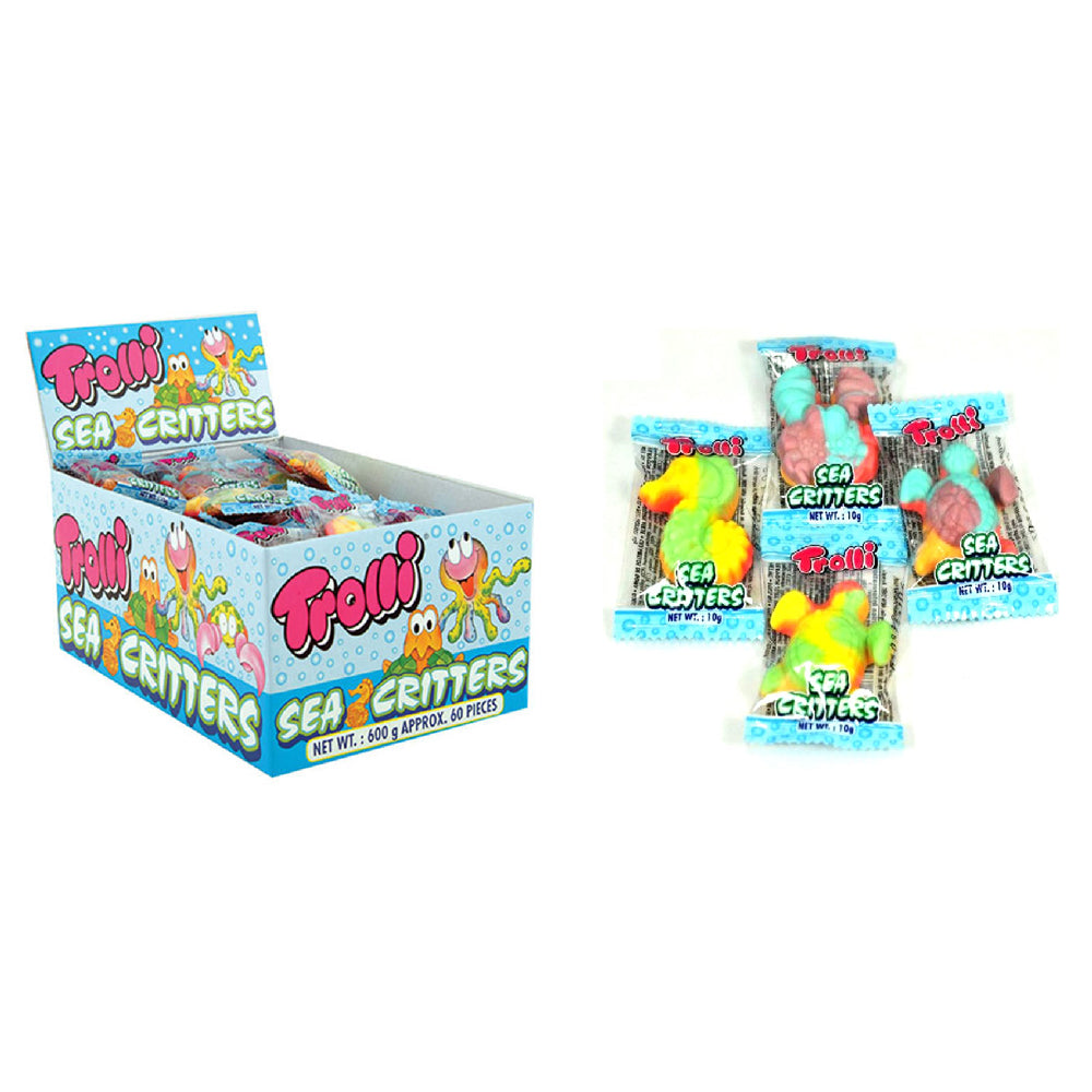 2x 60PK Trolli Sea Critters 9g Candy