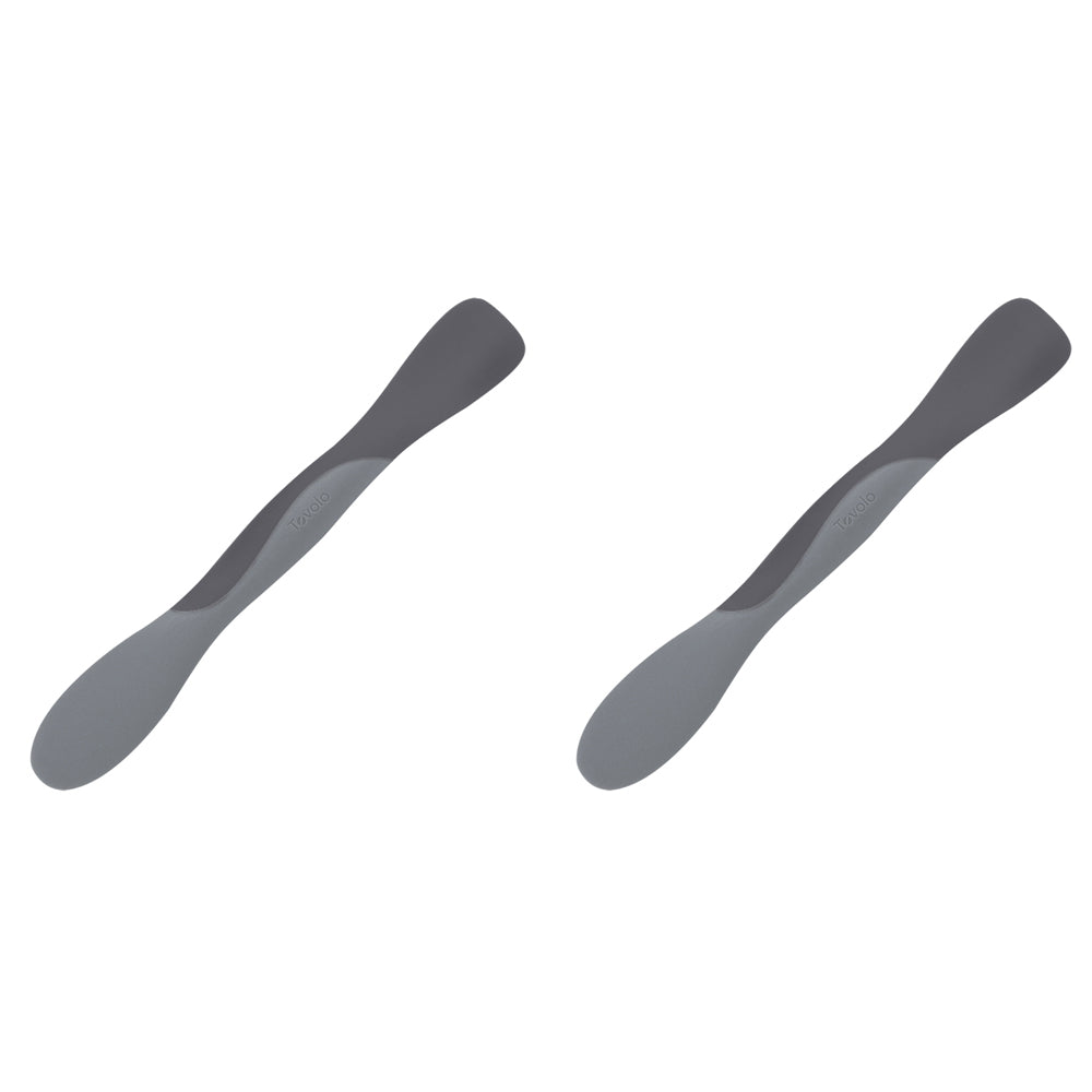 2PK Tovolo Silicone Large Scoop & Spread Scraper 28cm - Charcoal
