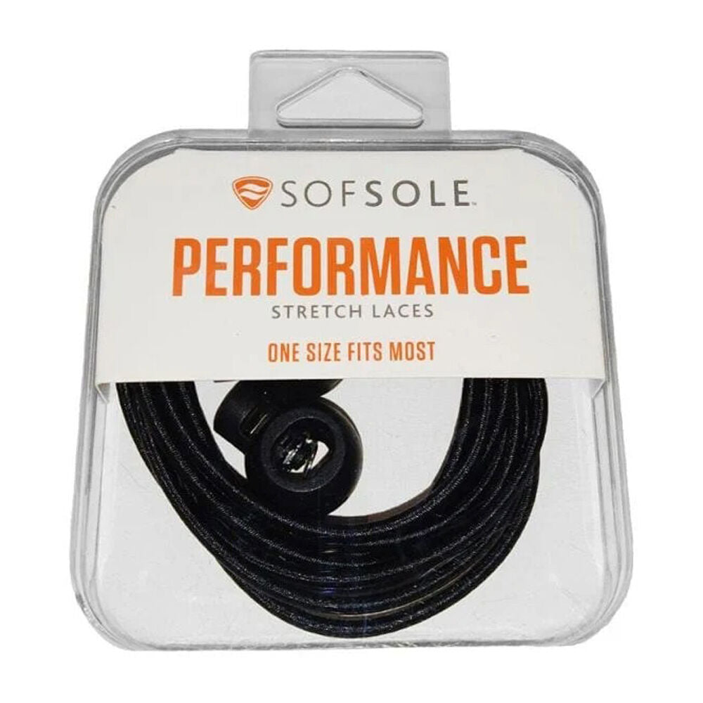3PK SofSole Performance Stretch Shoe Laces w/ Lock 38in - Black