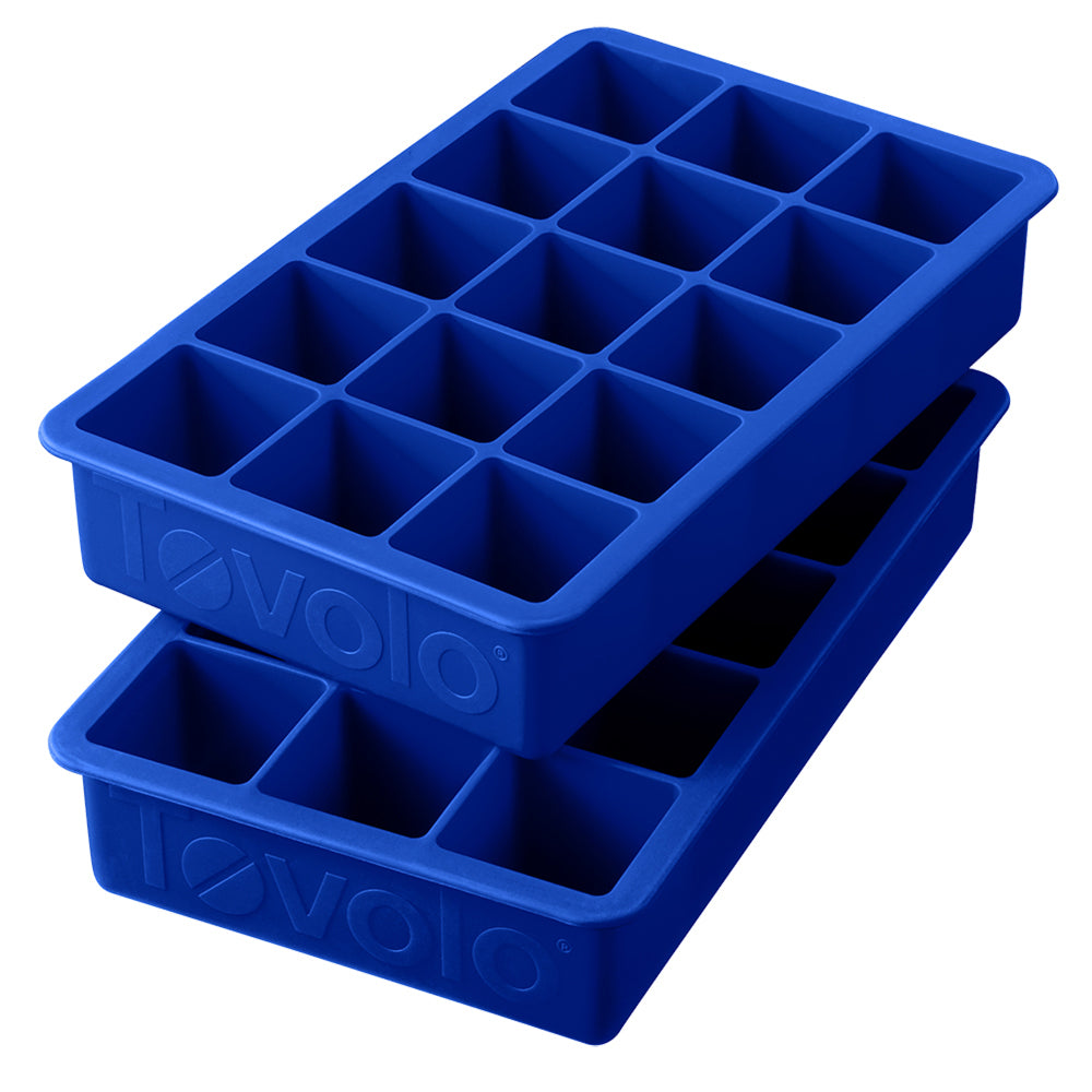 4pc Tovolo Silicone Perfect Cube Ice Tray Set - Blue