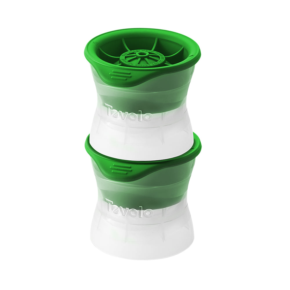 6pc Tovolo Golf Ball Ice Mould Set w/ Silicone Cap - Green