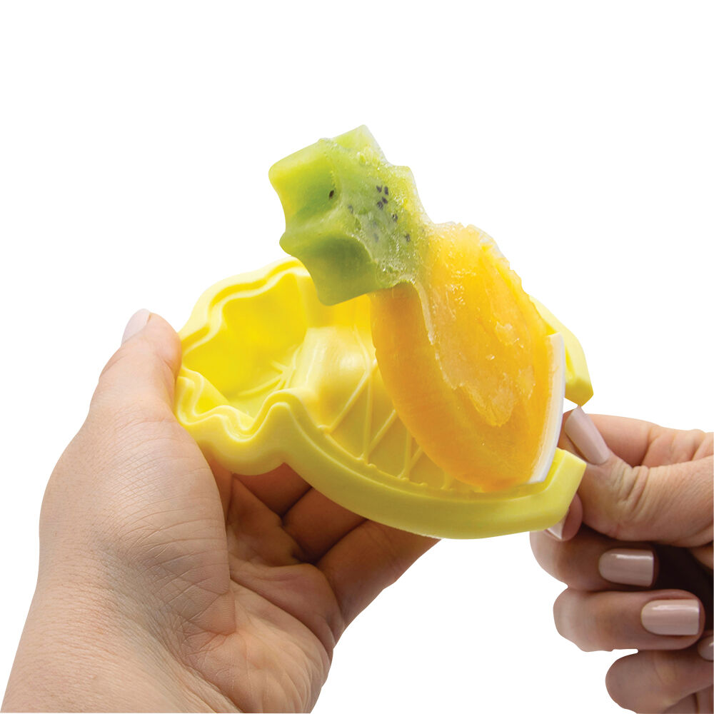 4pc Tovolo Stackable Flexible Silicone Ice Pop Moulds Set Pineapple