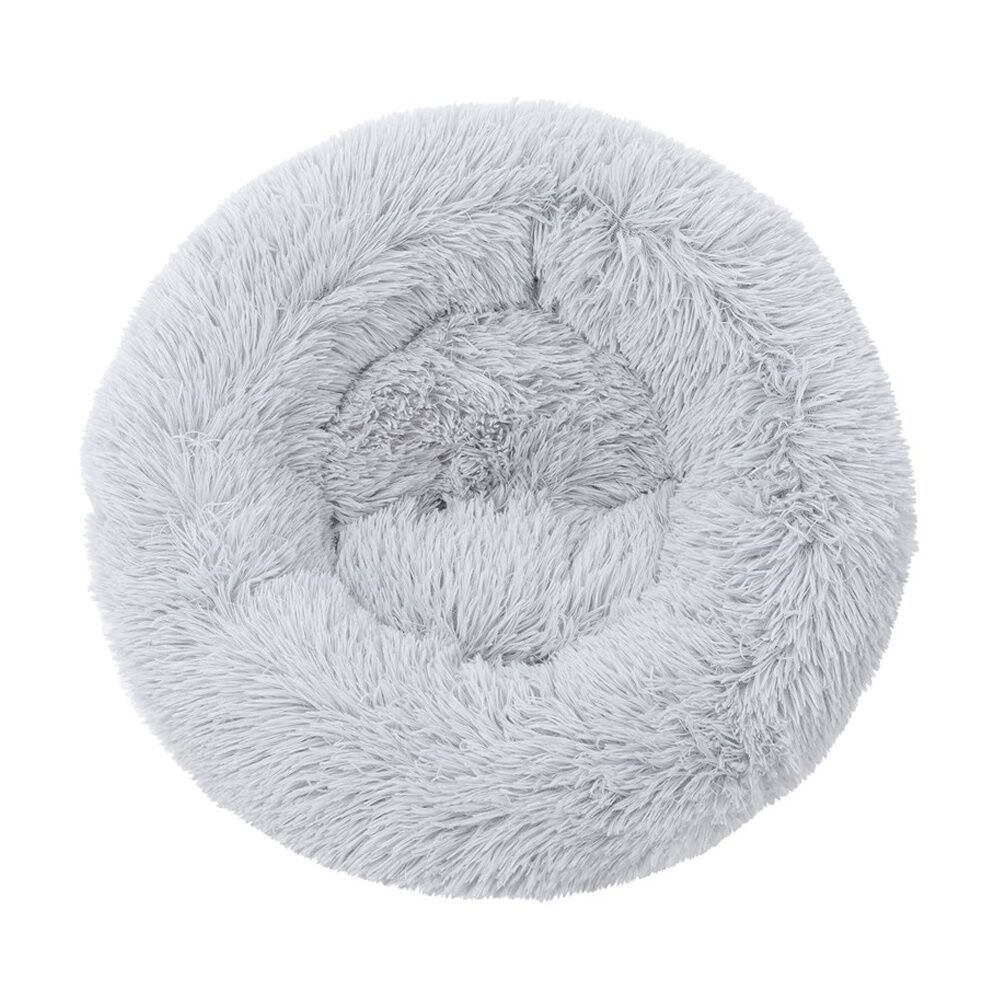 2PK Paws and Claws Round Bed Small 50x50x15cm Super Plush Washable Assorted