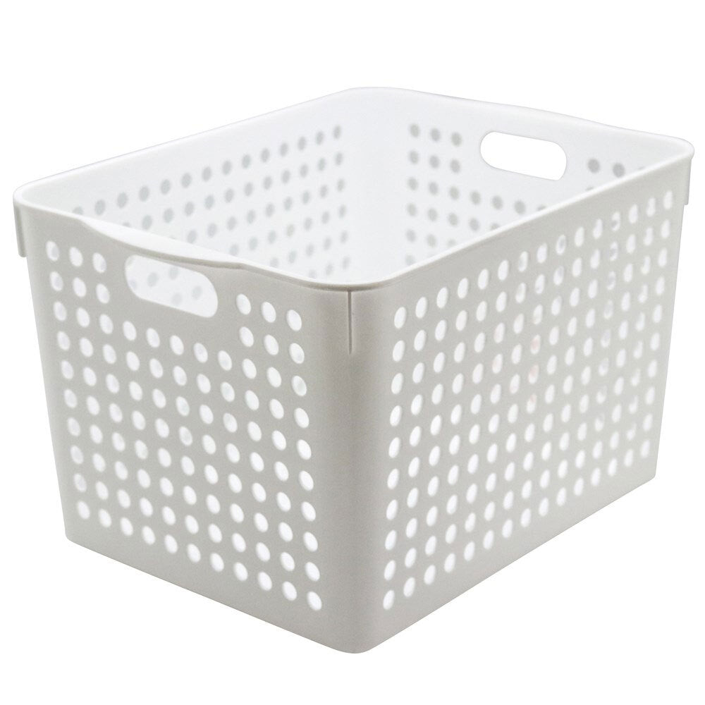 2PK Boxsweden 35x27cm Mode Basket - White