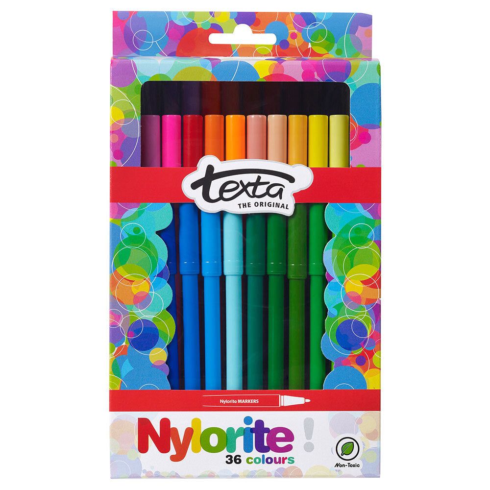 2x 36pc Texta Nylorite Color Marker