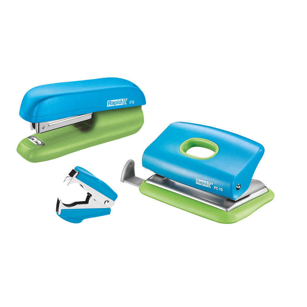 2PK Rapid Stapler F5 Value Pack Blue/Green