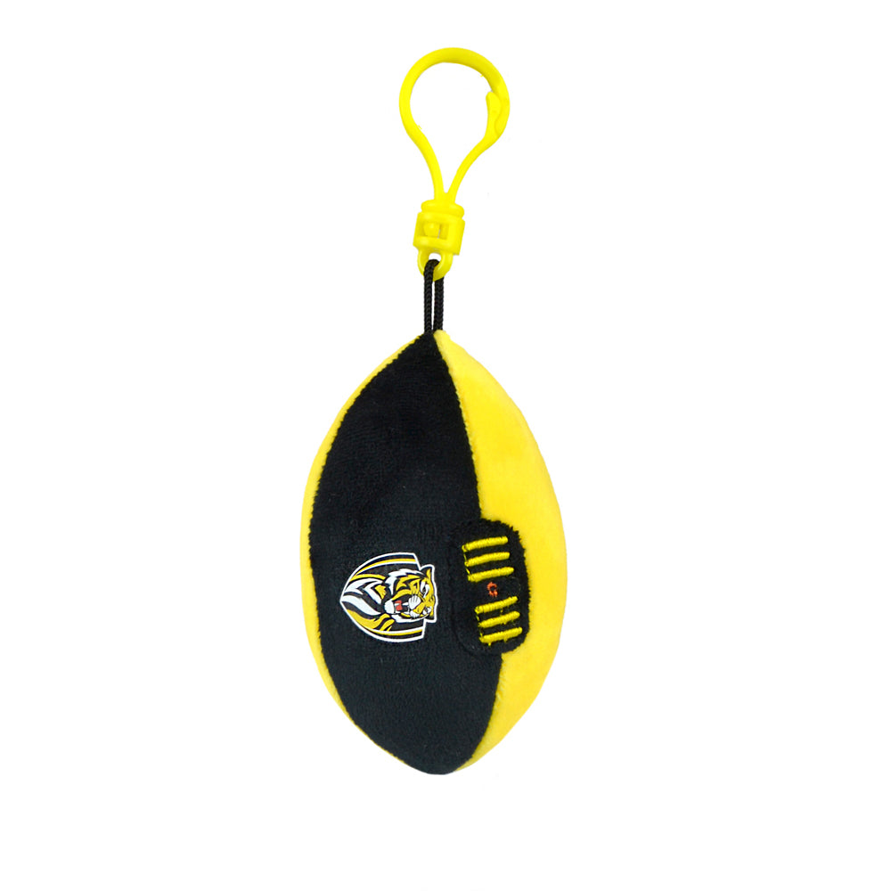 4PK AFL Richmond Footy Keyclip Hanging Bag Accessory 10cm